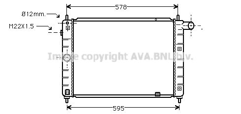 AVA QUALITY COOLING Радиатор, охлаждение двигателя OL2122